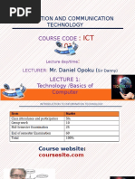 ICT101 Lecture 1 Introduction