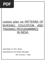 Trends of Nursing Lesson Plan