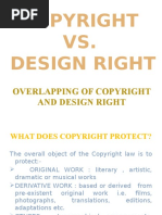 Overlapping of Copyright and Design Right