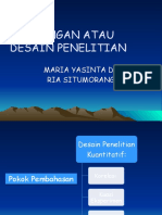 Rancangan Atau Desain Penelitian