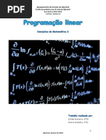 Progamação Linear