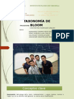 Taxonomia de Bloom. Equipo 9
