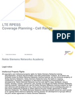 Lte Rpess Coverage Planning - Cell Range: 1 © Nokia Siemens Networks RA41206EN20GLA0