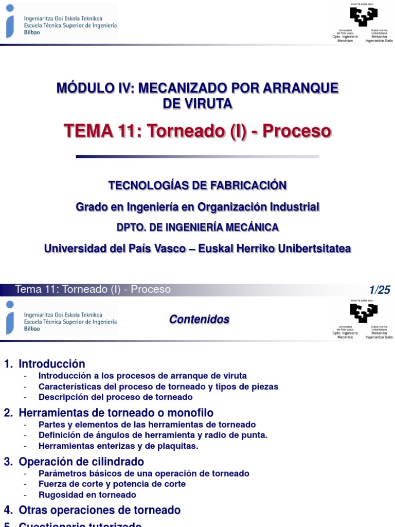Operaciones Cilindrado En Torno Pdf Mecanizado Máquinas