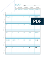 Curriculum Calendar