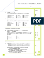 Test D'evaluation Francais A1 - B1 PDF