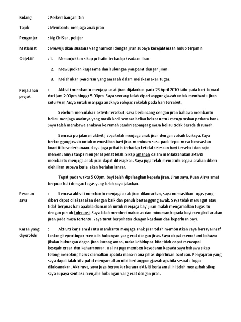 Form 5 moral folio essay