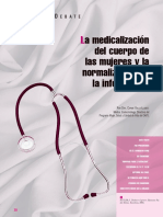 A Medicalización Del Cuerpo de Las Mujeres y La Normalización de La Inferioridad