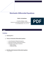 Stochastic Differential Equations: Cédric Archambeau