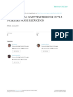 Experimental Investigation for Ultra Freezers Nois