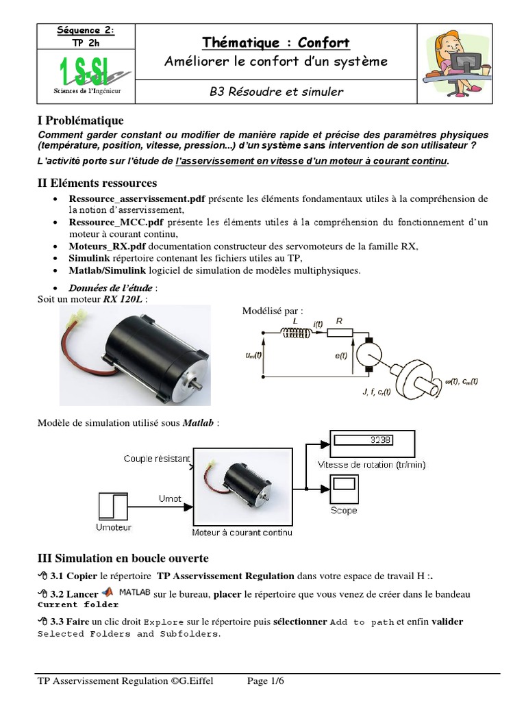 TP Asservissement Regulation PDF | PDF | Ordinateurs
