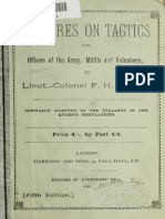 Lectures On Tactics For Officers of The Army, Militia and Volunteers