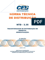 Ntd 3.35 Transformador de Distribuicao Em Pedestal 5a Ed