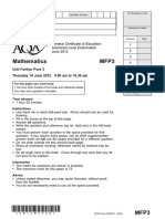 Aqa MFP3 QP Jun12 PDF