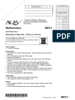Aqa MPC1 QP Jun12 PDF