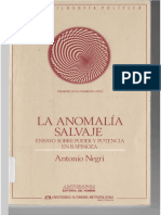 Negri, Antonio. La Anomalía Salvaje, Anthropos-UAM, México, 1993.