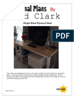 Single Sheet Plywood Desk