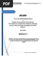 EPIDEMIOLOGÍA & GESTIÓN DEL SUMINISTRO- Sílabo Módulo I.pdf