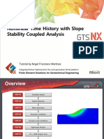 2D Tutorial Coupled Analysis Non Linear Time History With Slope Stability Analysis