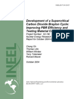 Development of a Supercritical CO2 Brayton Cycle