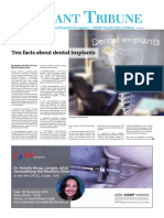 Ten Facts About Dental Implants: September-October 2016 - No. 5, Vol. 6 P D WWW - Dental-Tribune - Me