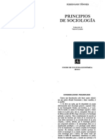 Tonnies, Ferdinand - Principios de Sociologia PDF