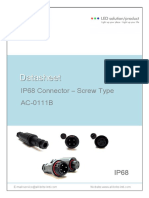 Datasheet: IP68 Connector - Screw Type AC-0111B