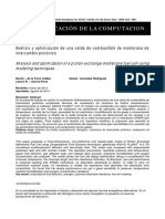 Aplicación de La Computacion: Analysis and Optimization of A Proton Exchange Membrane Fuel Cell Using Modeling Techniques