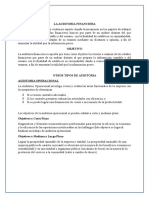 Auditoría Financiera vs. Otros Tipos de Auditoria