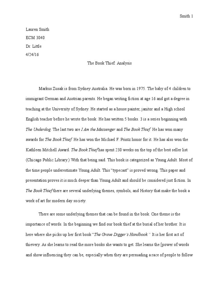 The Book Thief Analysis Nazi Germany Unrest