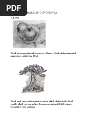 Download 450 Gambar Flora Teknik Pointilis Paling Baru 