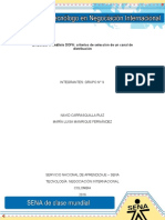 Evidencia 1 Análisis DOFA Criterios de Selección de Un Canal de Distribución