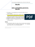 Taller 03 Evidencias Obligaorias de Un SGA ISO 14001.2015