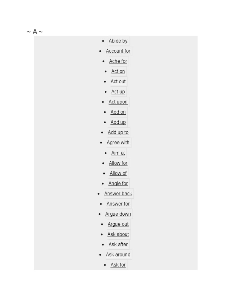 Phrasal Verbs List PDF Plough Agriculture