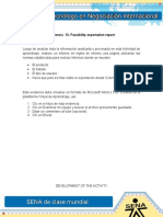 Evidencia 13 Feasibility Exportation Report