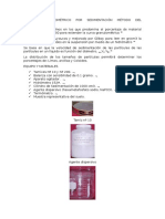 Análisis Granulométrico Por Sedimentación Método Del Hidrómetro