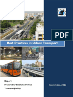Best Practices in Urban Transport: September, 2013