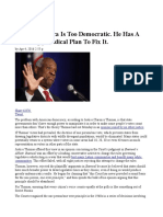 Clarence Thomas Say America Is Too Democratic