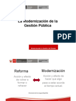 La Modenizacion de La Gestion Publica