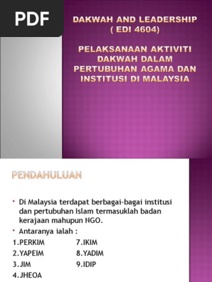 Institusi Dakwah  PDF