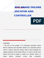 Automatic Brake Failure Indicator and Controller