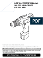 HP61 Cordless Drill Manual