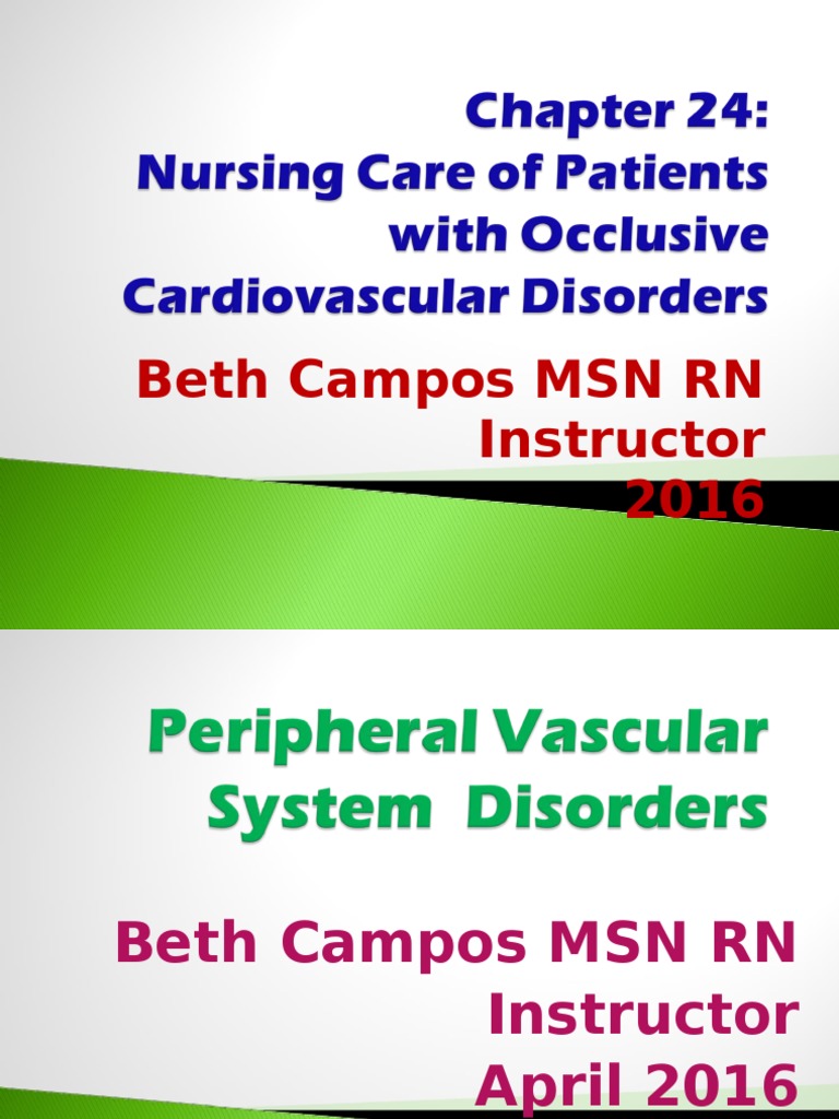Understanding Peripheral Vascular Disease | PDF | Vein | Thrombosis