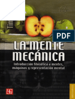 La Mente Mecánica (Tim Crane) PDF