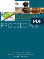 Proceeding International Conference On Electronic Law