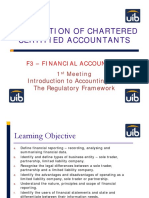 Association of Chartered Certified Accountants: Introduction To Accounting and The Regulatory Framework