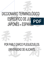 Diccionario Terminológico Específico de Judo Japonés-español