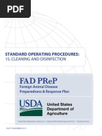 Standard Operating Procedures:: 15. Cleaning and Disinfection