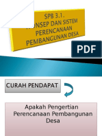 SPB 3.1 Konsep & Sistem Perencanaan Pembangunan Desa