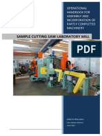0-Laboratory Mill Sample Cutting Saw - Manual Completo